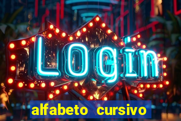 alfabeto cursivo para treinar caligrafia